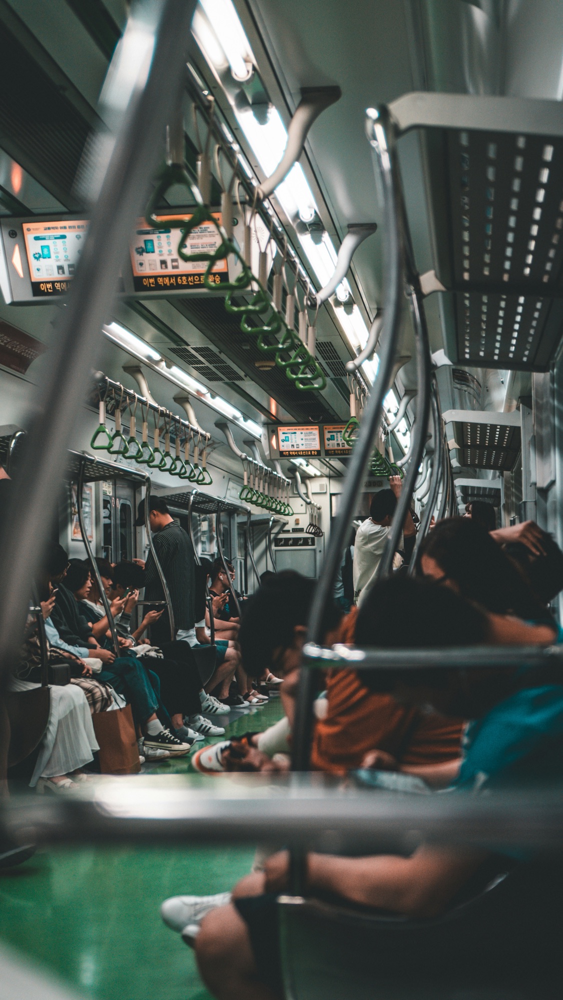 Seoul subway morning commute